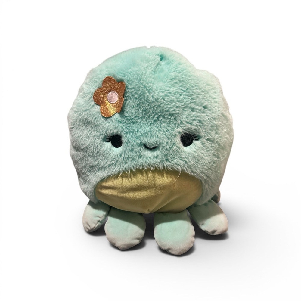Ophelia The Octopus 12inch Fuzzamallow (Gold Flower)